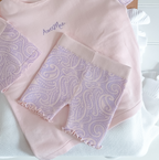 Basics ribbed knit Bike Shorts- The wolf- Petal & bloom
