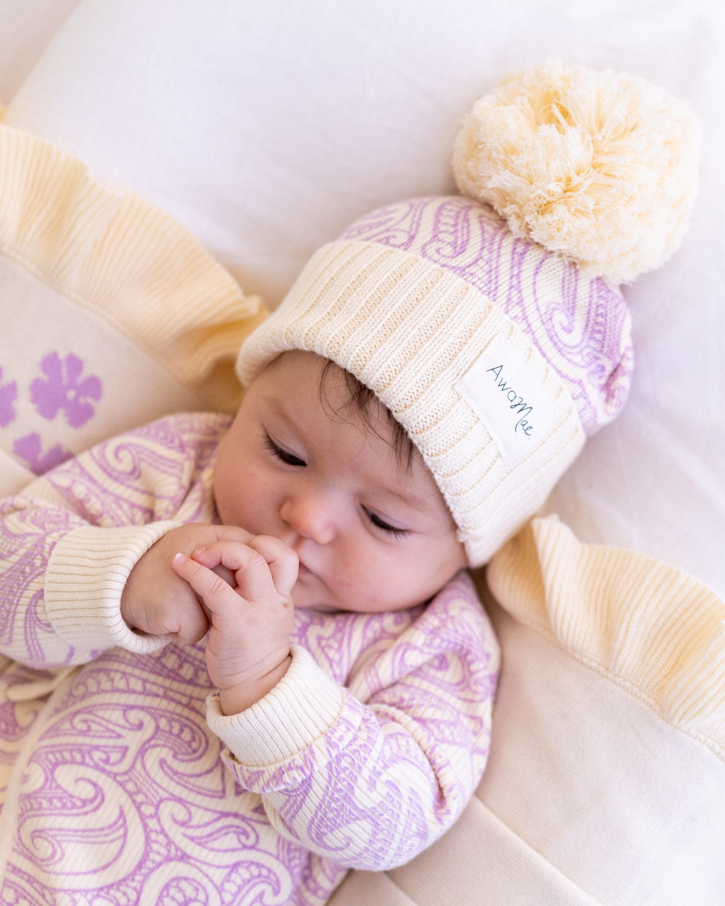 The Wolf knit beanie - Dahlia