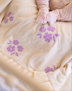 Frill Knit Blanket - Dahlia Floral