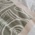 PREORDER Te aroha o te mātua - The love of a parent- Knitted pēpi blanket- sage green PREORDER