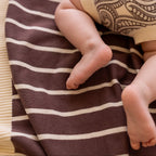Knit Blanket - Sable Stripe