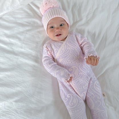 Basics ribbed knit Onesie- The wolf- Petal & Bloom