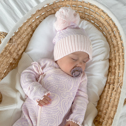 Basics ribbed knit Onesie- The wolf- Petal & Bloom