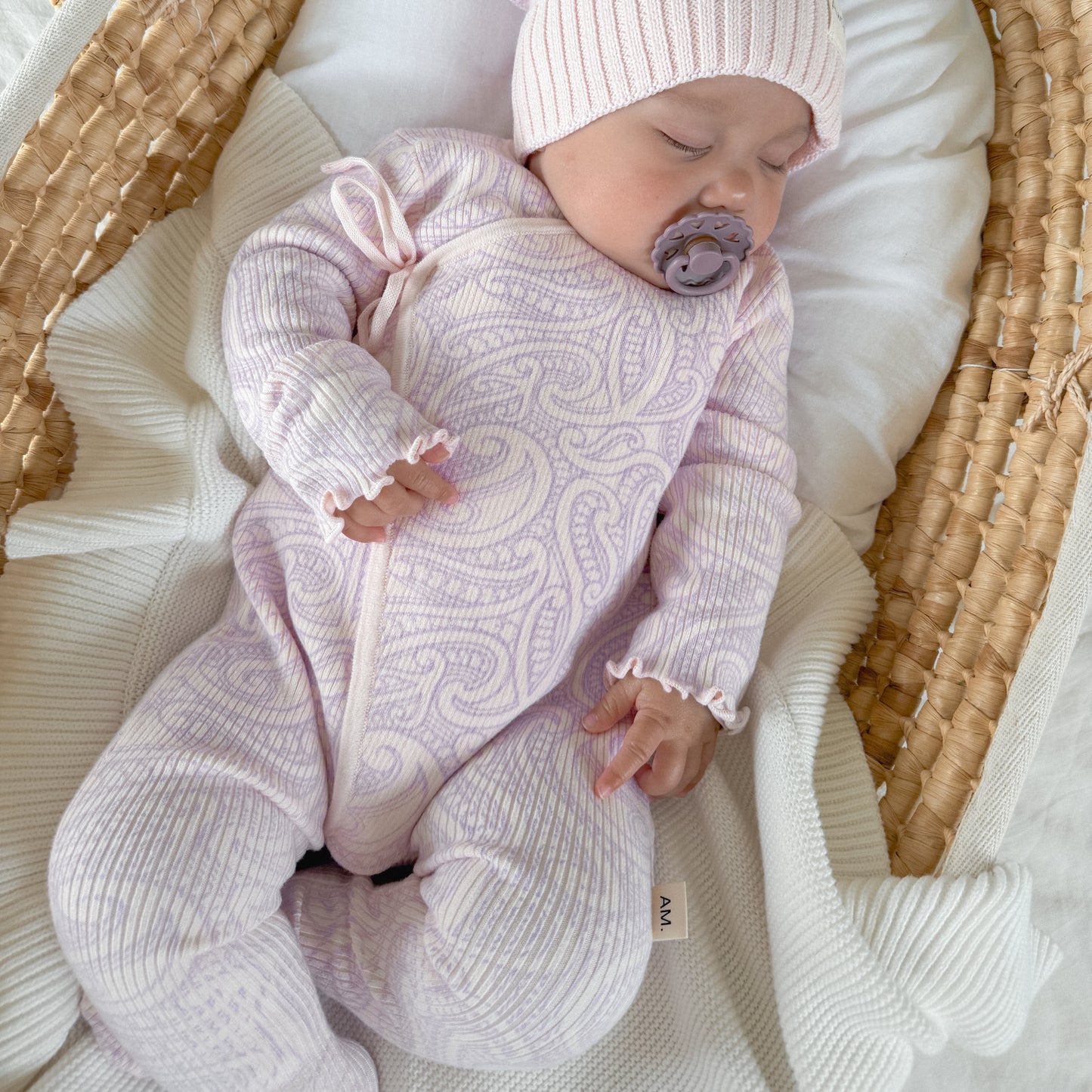 Basics ribbed knit Onesie- The wolf- Petal & Bloom