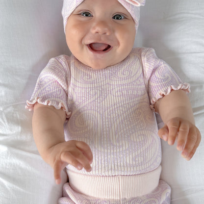 Basics ribbed knit Bike Shorts- The wolf- Petal & bloom