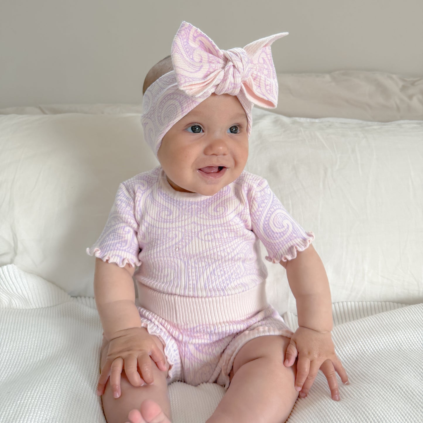 Basics ribbed knit Bike Shorts- The wolf- Petal & bloom