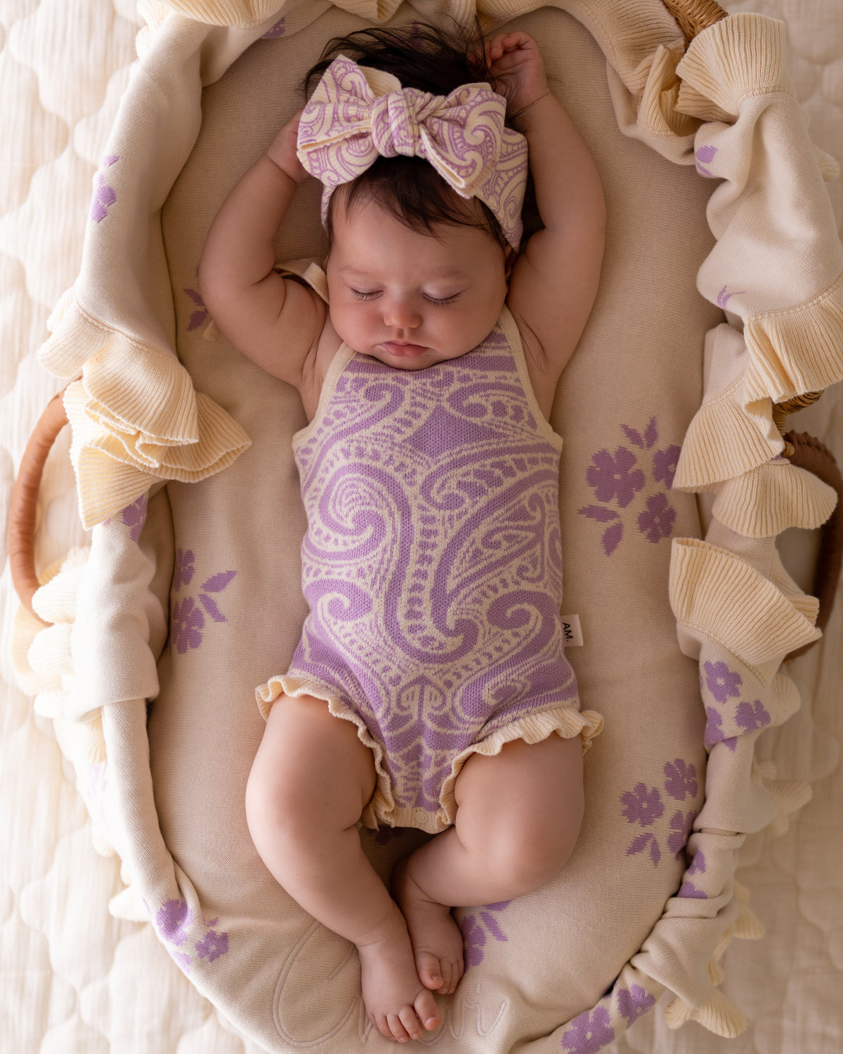 Frill Tie Romper - The Wolf - Dahlia