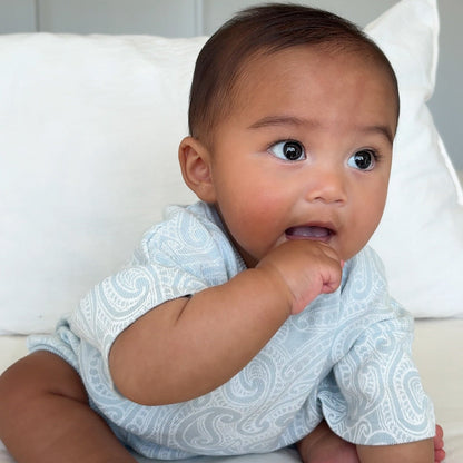 Tee Romper - The Wolf - Sky