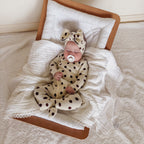 Basics knit onesie- Polkadot - chocolate brown