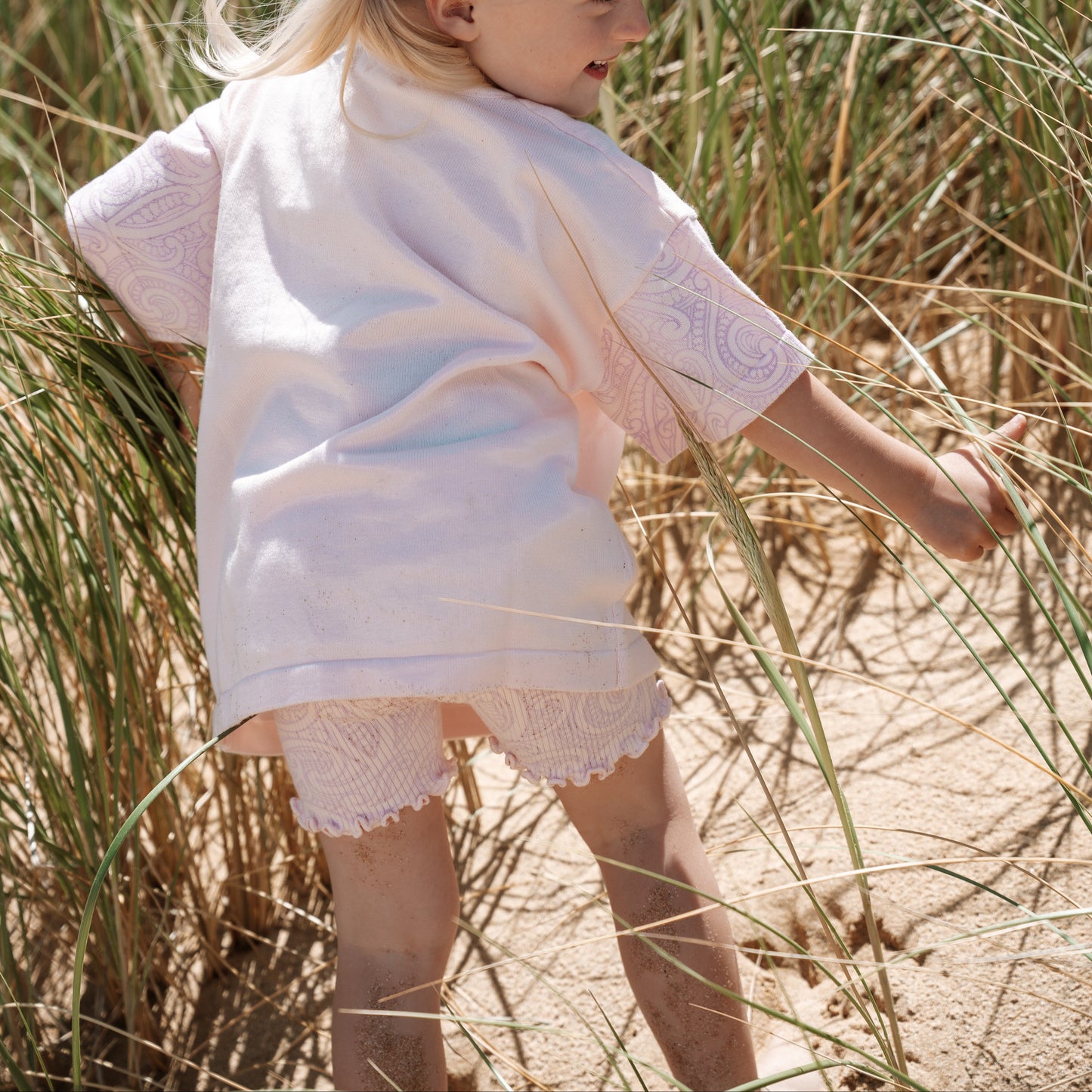 Basics ribbed knit Bike Shorts- The wolf- Petal & bloom