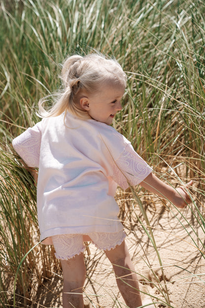 Basics ribbed knit Bike Shorts- The wolf- Petal & bloom