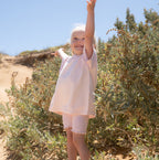 Basics ribbed knit Bike Shorts- The wolf- Petal & bloom