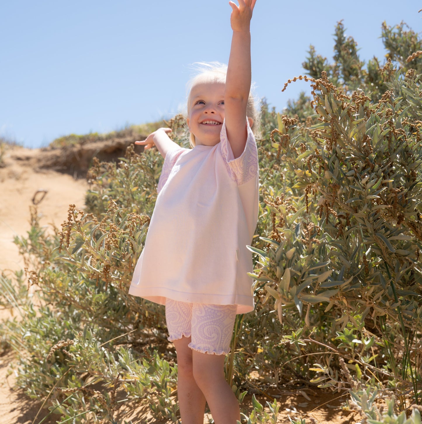 Basics ribbed knit Bike Shorts- The wolf- Petal & bloom