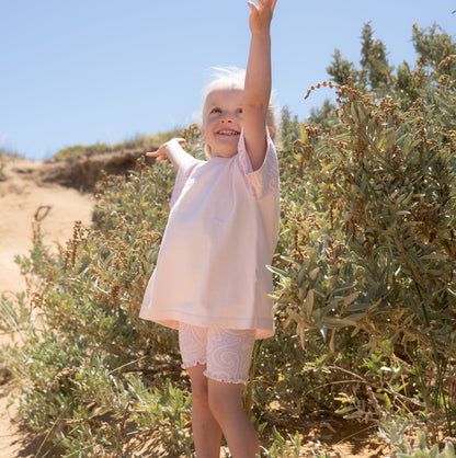Basics ribbed knit Bike Shorts- The wolf- Petal & bloom