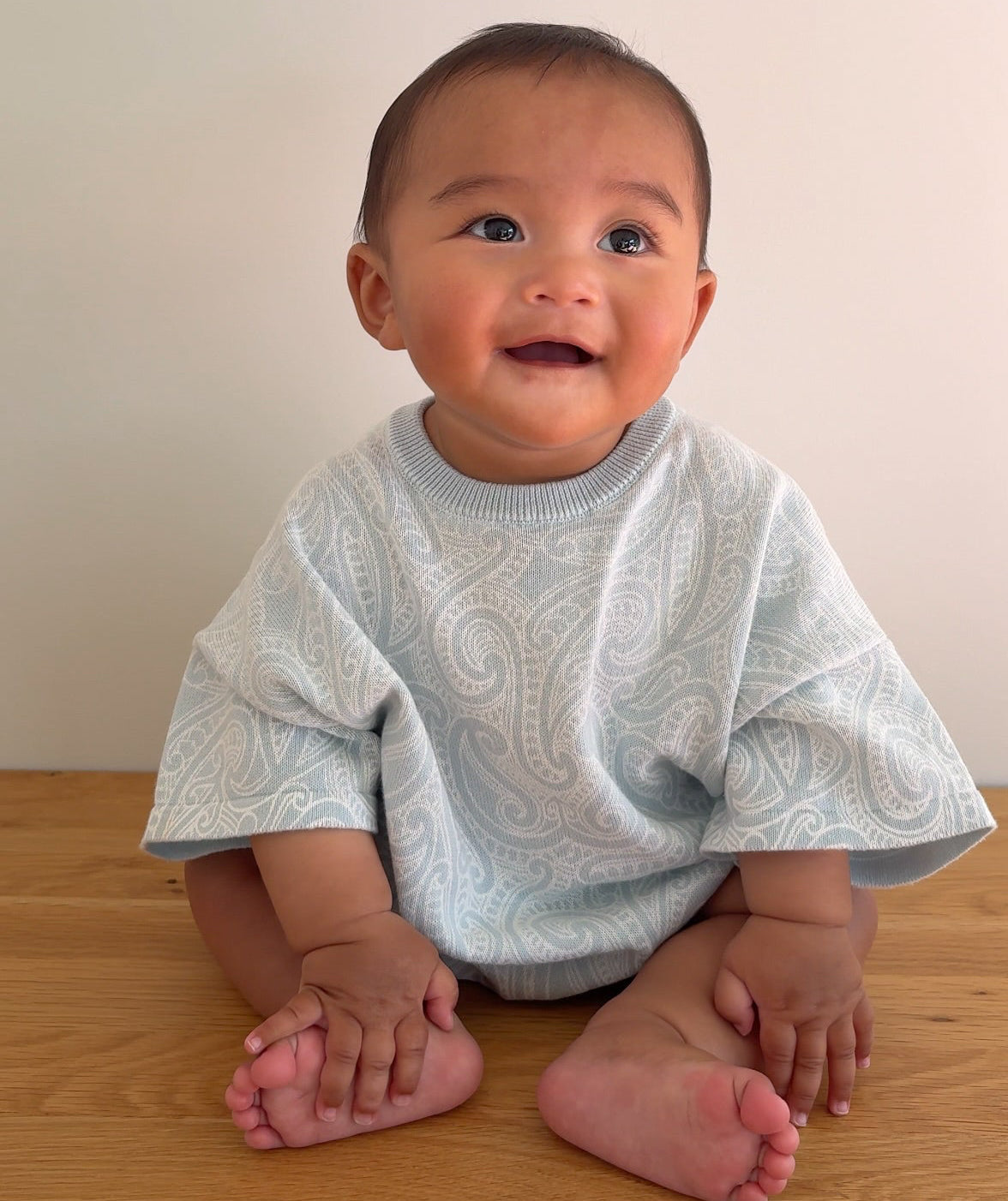 Tee Romper - The Wolf - Sky