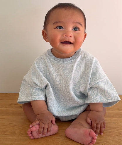 Tee Romper - The Wolf - Sky