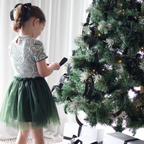PREORDER - Christmas Tulle Dress - The wolf - Green -PREORDER
