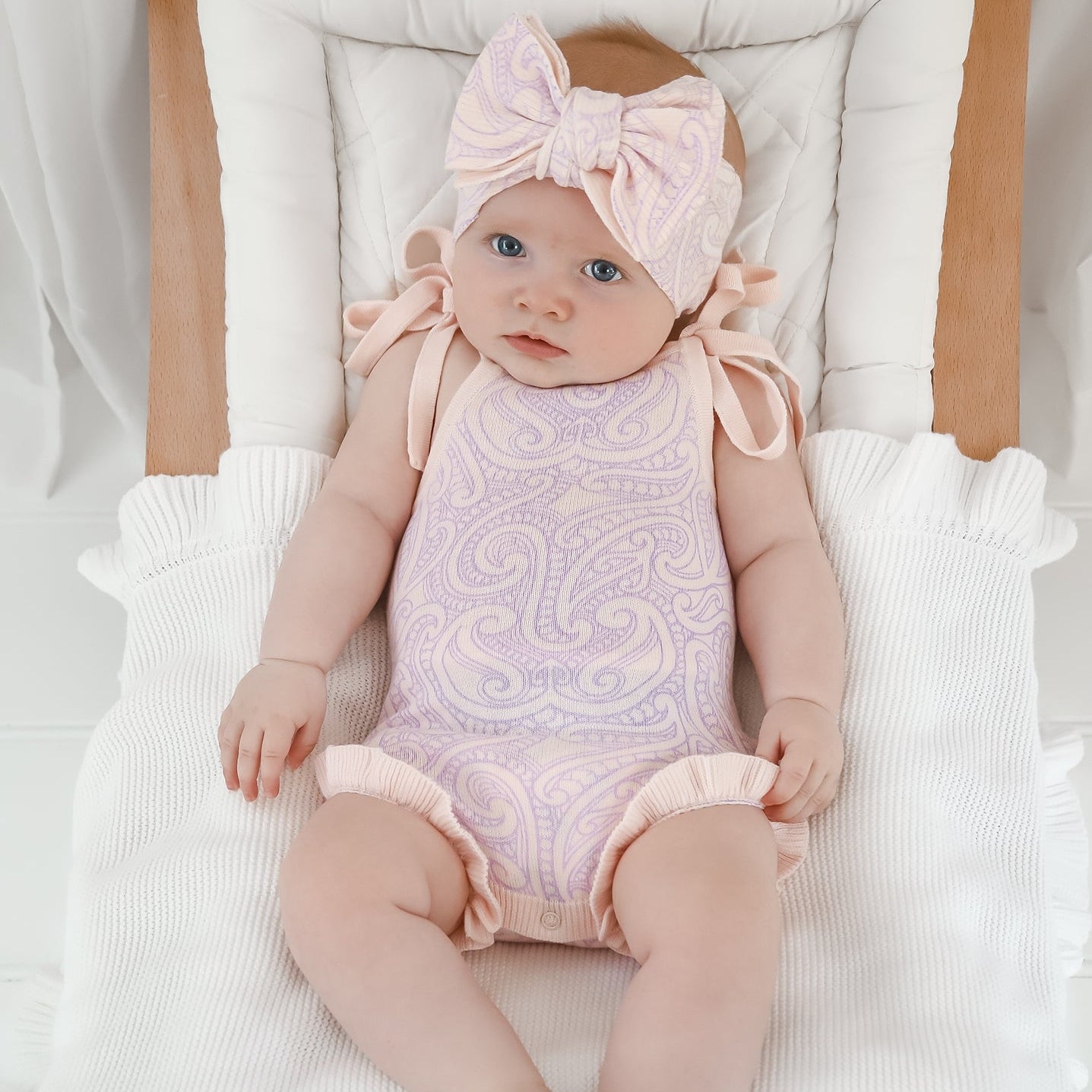 Frill Tie Romper - The Wolf - Petal & Bloom