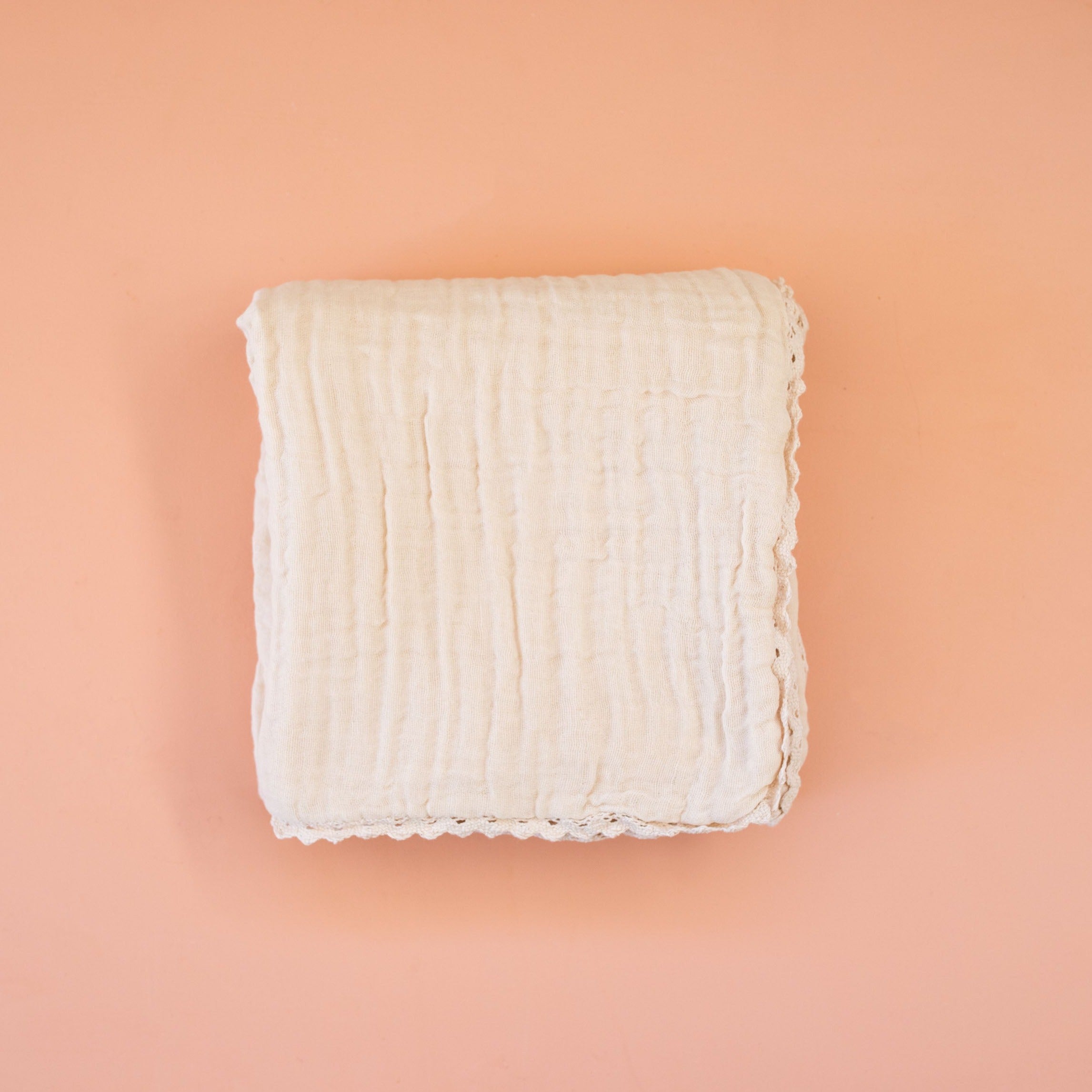 Cotton Gauze swaddle blanket - Beige- Preorder - AwaMae