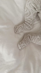 Basics ribbed knit Onesie- The wolf- Pebble