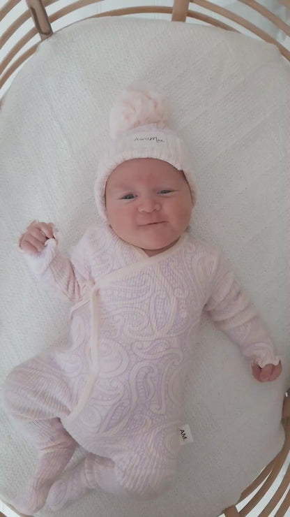 Basics ribbed knit Onesie- The wolf- Petal & Bloom